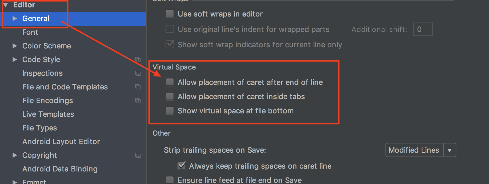 Intellij Idea Intellij Idea フリーカーソル 矩形選択の解除の方法 Teratail