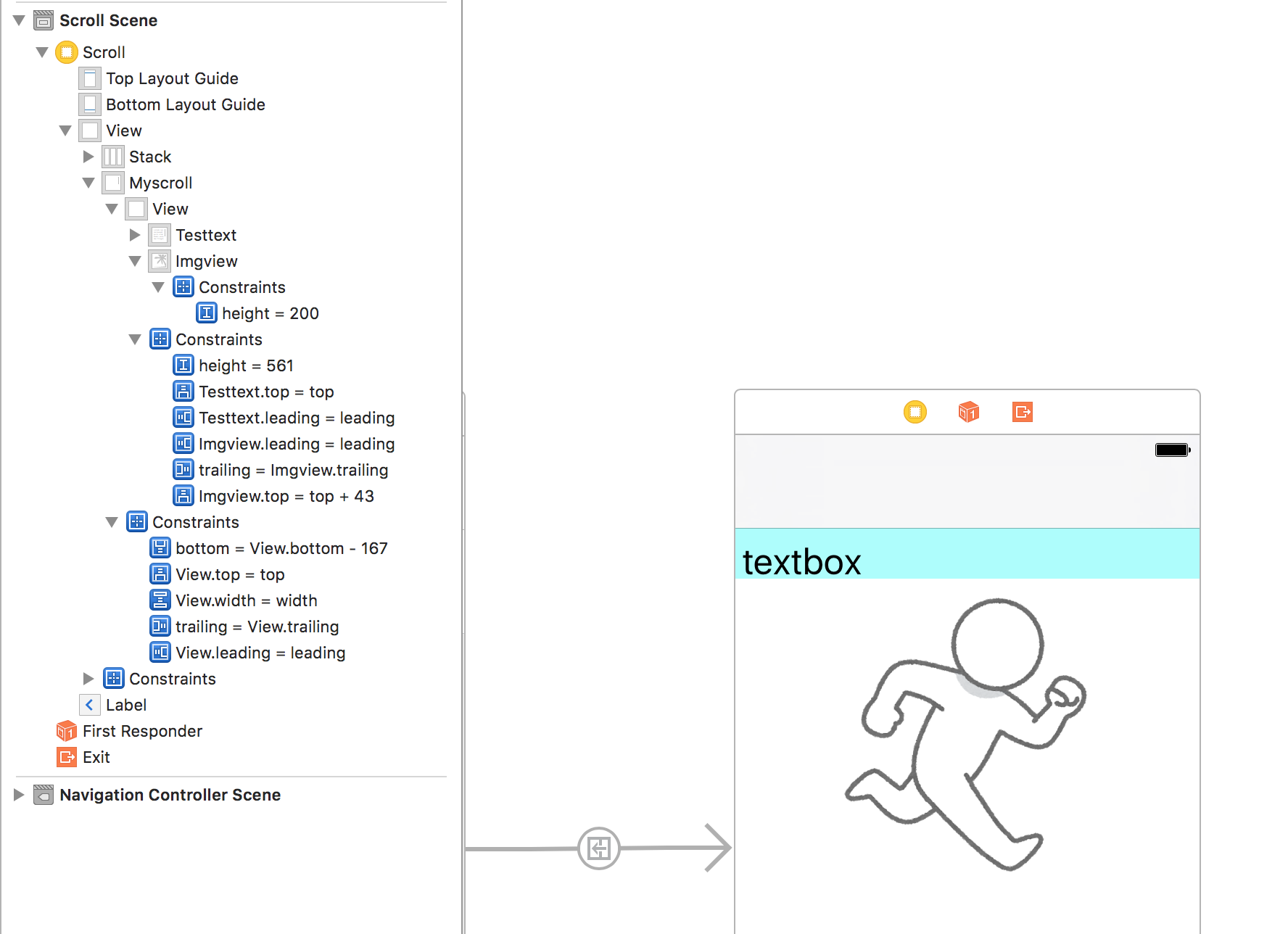 Swift scrollviewの中にtextviewとimageviewを並べる｜teratail